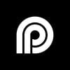 PicsArt logo: white stylized P symbol on black background
